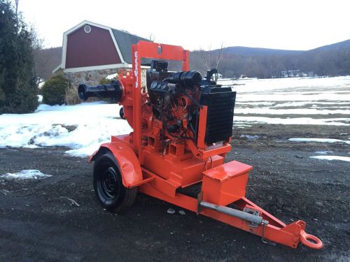 GODWIN 4 INCH DIESEL TRASH WATER PUMP TRAILER MOUNTED RUNS GREAT