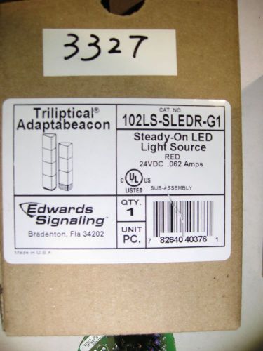 EDWARDS SIGNALING 102LS-SLEDR-G1 STEADY ON LED LIGHT SOURCE-NEW