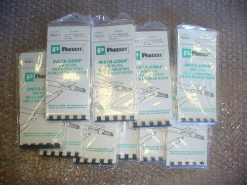 PANDUIT insta-code write-on self-laminating cable maker book P/N PSCB-3