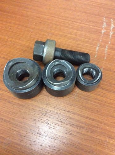 GREENLEE 3pc Knockout CONDUIT CUTTER Punch Set of 1 1/4&#034; ,1&#034; and 3/4&#034;. (1029)