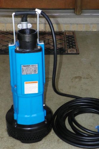 TSURUMI NK2-15 3&#034; Dewatering Submersible Pump 2hp 110 V FAST SHIP Construction