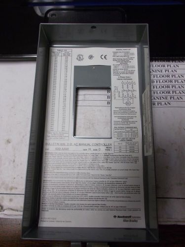 NEW ALLEN BRADLEY ENCLOSURE ONLY 609-AAW