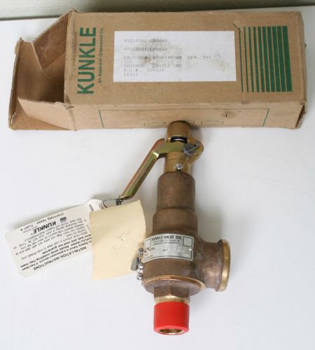 Getinge castle 3622 3633 safety relief valve 56913 kunkle 6021ed01-lm for sale