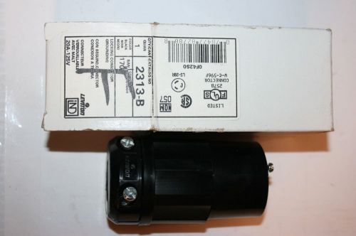 Leviton 23-13-b locking wiring connector 20a 125v l5-20r  (black) for sale