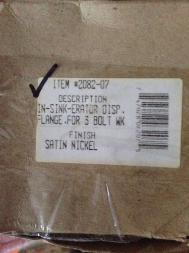 New In Box WestBrass Satin Nickel In Sink-erator Disposal  Flange #2082-7