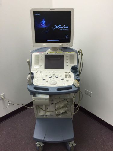 TOSHIBA XARIO ULTRASOUND SYSTEM WITH PVT-375BT &amp; PVT-661VT.