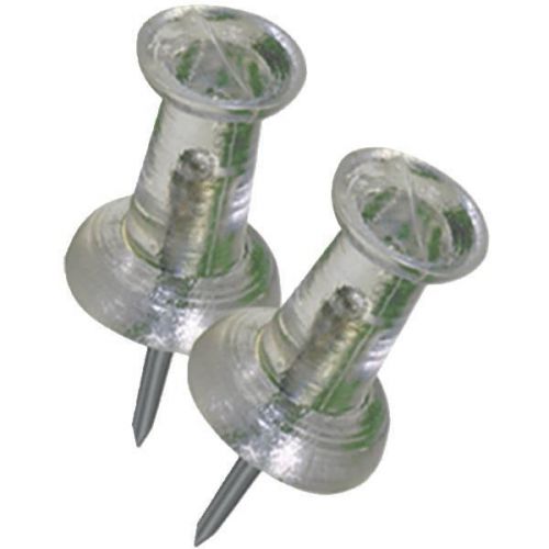 Hillman Fastener Corp 122640 Push Pins-CLEAR PUSH PINS