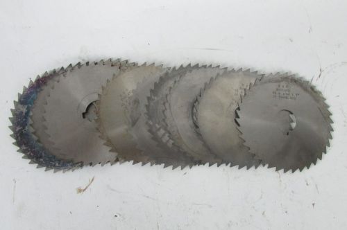 LOT of 11 MSC England HSS 38 TEETH METAL SLITTING SAW 4 1/2&#034;x 3/64&#034;x1&#034; Some NOS