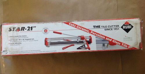 New Professional Tile Cutter 21&#034; Kit Rubi Star #12902