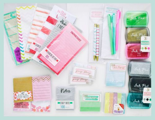 Target Dollar Spot Stationery Lot!  Kikki K Filofax Erin Condren Sticky Note