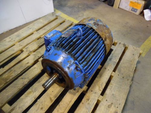 Elektrim 15 hp motor, v 230/460, fr 254tc, rpm 3540/2910, used for sale