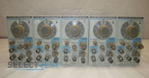 TEKTRONIX FG502 FUNCTION GENERATORS LOT OF 5 DEFECTIVE UNITS