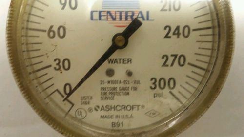 ANTIQUE BRASS FIRE SPRINKLER  WATER PRESSURE GAUGE STEAM PUNK INDUSTRIAL