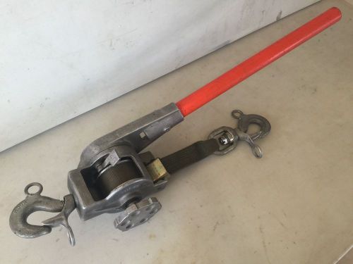 HUBBELL A.B. CHANCE 1 TON LEVER HOIST C309-0323 NYLON STRAP