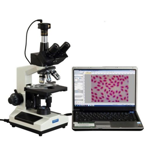 Omax led phase contrast trinocular laboratory 40x-2500x microscope+5mp camera for sale