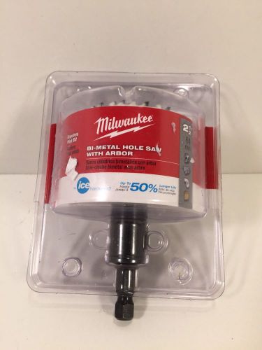 Milwaukee 49-56-9669 2-1/2 in. Ice Hardened Bi-Metal Hole Saw 3/8 in. Arbor Used