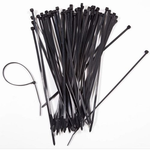 2015 high quality strong tension black nylon cable ties tie wraps bundle packs for sale