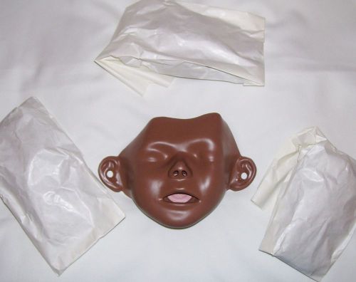 LAERDAL 1/2 PRICE SALE! NIP Single Little Junior CPR Manikin Face DARK - NEW!