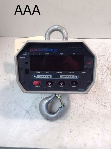 MSI Challenger 3 Crane Scale MSI3460 2000 LB Measurment Systems International