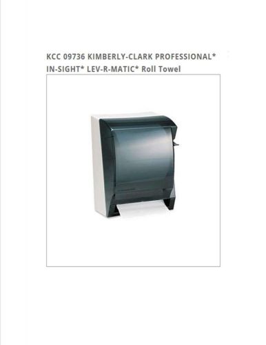KCC 09736 KIMBERLY-CLARK PROFESSIONAL* IN-SIGHT* LEV-R-MATIC* Roll Towel Dispens