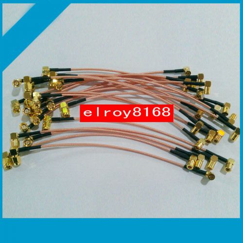 10PCS SMA male right angle TO SMB female right angle RG316 cable 30CM