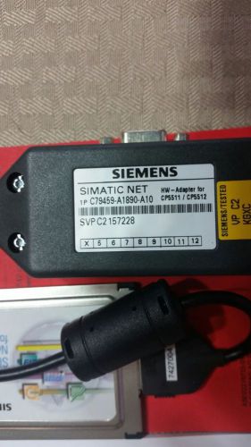 SIEMENS SIMATIC NET PROFIBUS / MPI CARDBUS PCMCIA CP5512 WITH HW ADAPTER