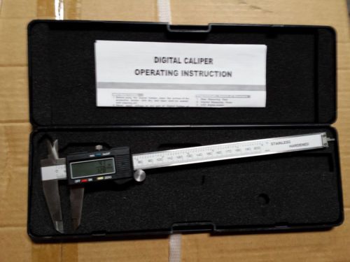 8&#034; inch  Fractional STAINLESS STEEL Digital Caliper mm/inch/fraction+case