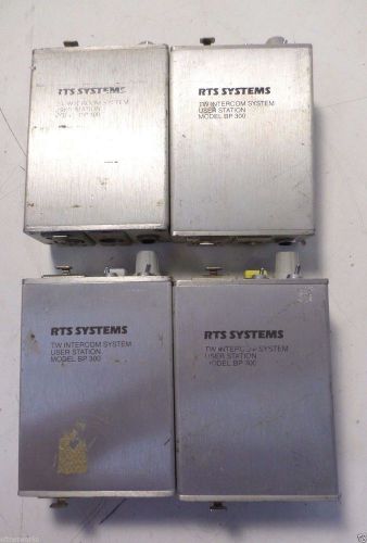 LOT OF 4 RTS SYSTEMS BP 300 TW INTERCOM USER STATION BELT PACK T3-A2