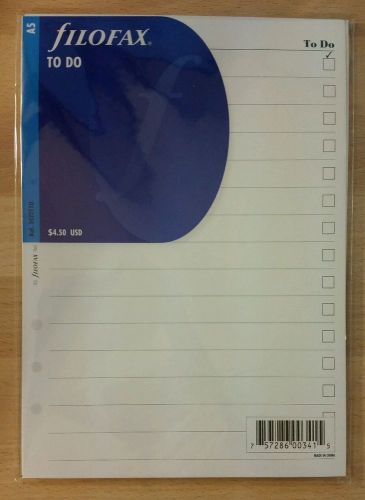 FiloFax To Do List Form A5 342211u