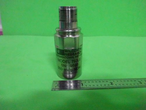 ACCELEROMETER WILCOXON RESEARCH 793LE SENSOR VIBRATION CALIBRATION BIN#W1-56