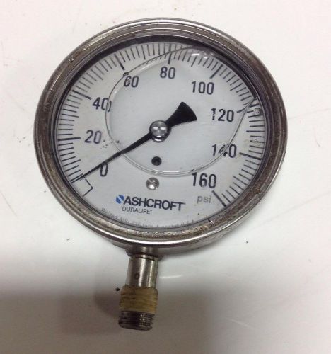 ASHCROFT DURALIFE 0-160PSI PRESSURE GAUGE 8930