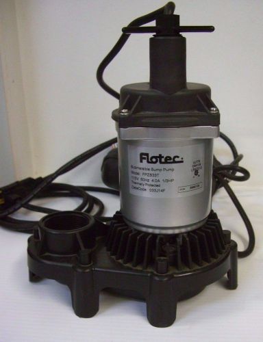 Flotec 1/3hp submersible sump pump fpzs33t float zinc 3600 gph new no box for sale