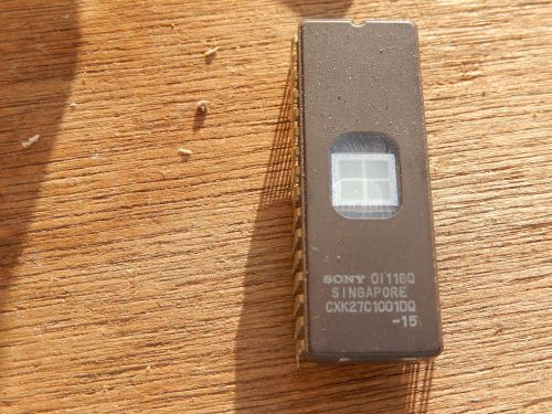 1 psc SONY CXK27C1001DQ-15 Vintage EPROM IC CHIP  Cf3-17