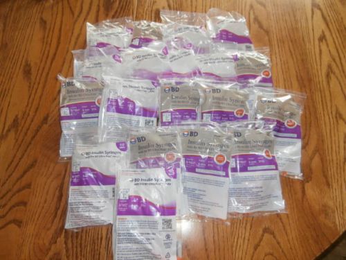 BD Isulin Syringes - 3/10ml - 8mm - 31gauge - Lot of 190