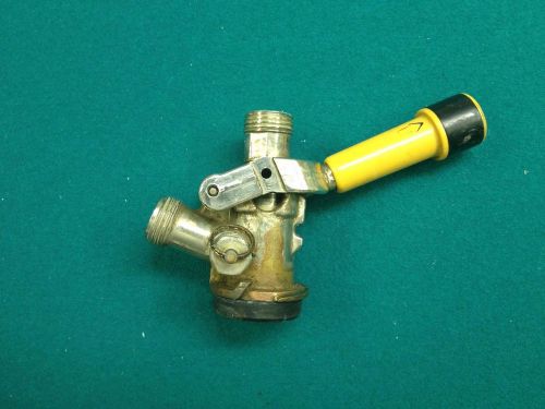 Perlick American Sankey Keg Coupler - Beer Tap Type D System (Gold Handle)