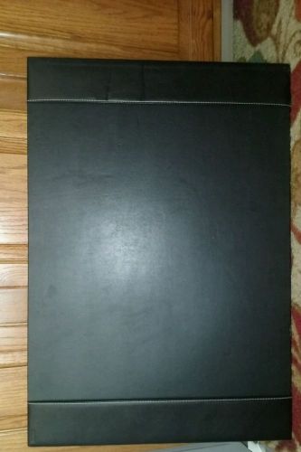 *COACH DESK PAD* LARGE BLACK LEATHER &#034;AT A GLANCE&#034; CALENDAR HOLDER!