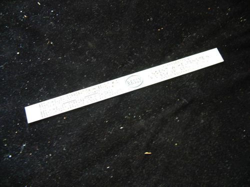 Vintage Besly Welles Corporation Promotional 6&#034; Stainless Steel Metal Ruler