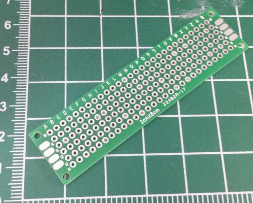 2x8cm prototype pcb through-hole plated protoboard  proto breadboard