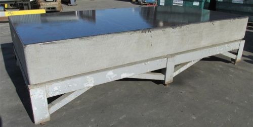 144&#034; x 72&#034; x 16&#034; thick granite surface plate w/ base 36.5&#034; total height for sale