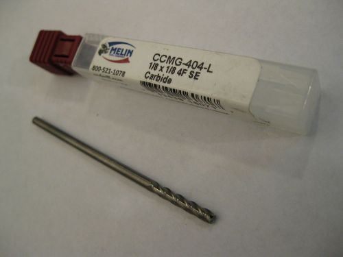 1/8&#034; Carbide Endmill, Melin , 4fl. 3/4&#034; DOC, 3&#034; OAL, 1/8&#034; Shank, CCMG-404-L