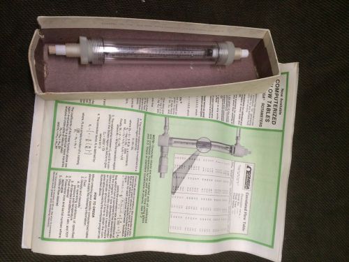 OMEGA ROTAMETER Flowmeter w/Chart and manual