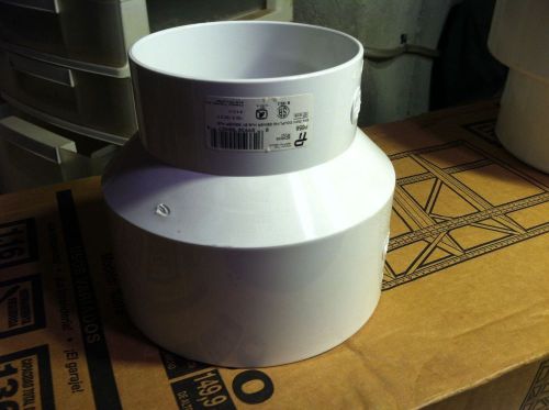 PLASTIC TRENDS PVC 6&#034;x4&#034; COUPLING SEWER HUB BY SEWER HUB