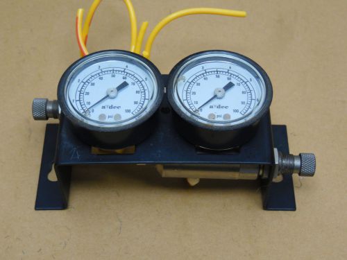 ADEC DENTAL AIR AND WATER REGULATORS WITH PRESSURE GAUGES