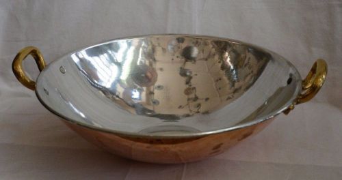 Handmade Copper Wok ,diameter 41cm,  height 11.5cm, 3kg