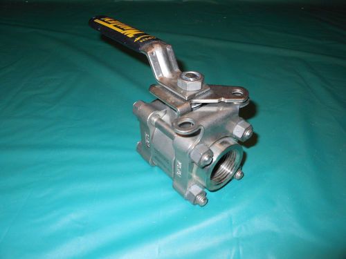 SWAGELOK/WHITEY 1&#034; NPT HYDRAULIC ,3 PIECE BALL  VALVE SS-65TF16-JL,WITH LOCK OUT