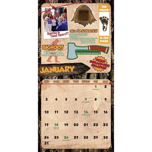 Where&#039;s Big Foot Wall Calendar 2016 - Hilarious Search for BIG FOOT - Joke NEW