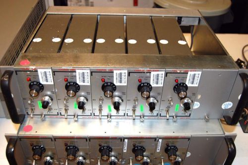Unholtz Dickie Charge Amplifiers Qty: 5 of #122P W/ Power Case &amp; Cord Complete