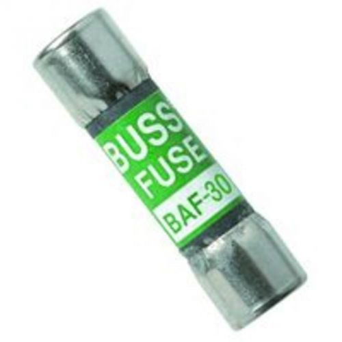 10Pk 30Amp 250 VAC Fast-Acting Midget Fuse X31 Bussmann Fuses BAF-30