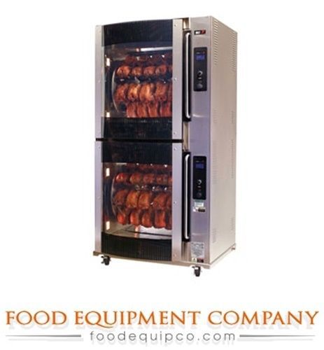 BKI VGG-16-C-PT Rotisserie Oven pass-thru electric double deck (80) 3lb...