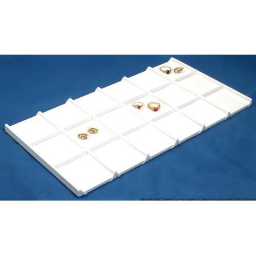 Jewelry Display Tray Insert Finding Showcase White Unit